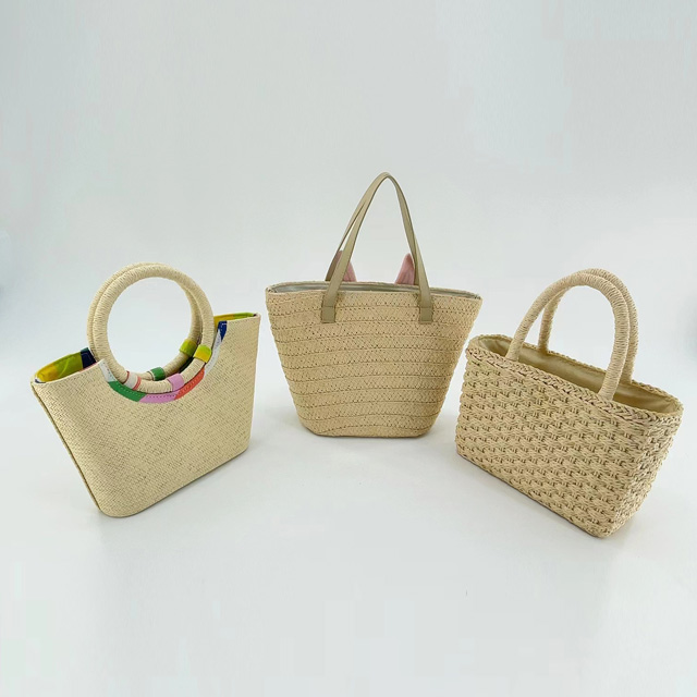 Paper Straw Handbag,hand-crocheted Bags ,woven Paper Yarn Bag , P.P Braid Bag,Tote Bag