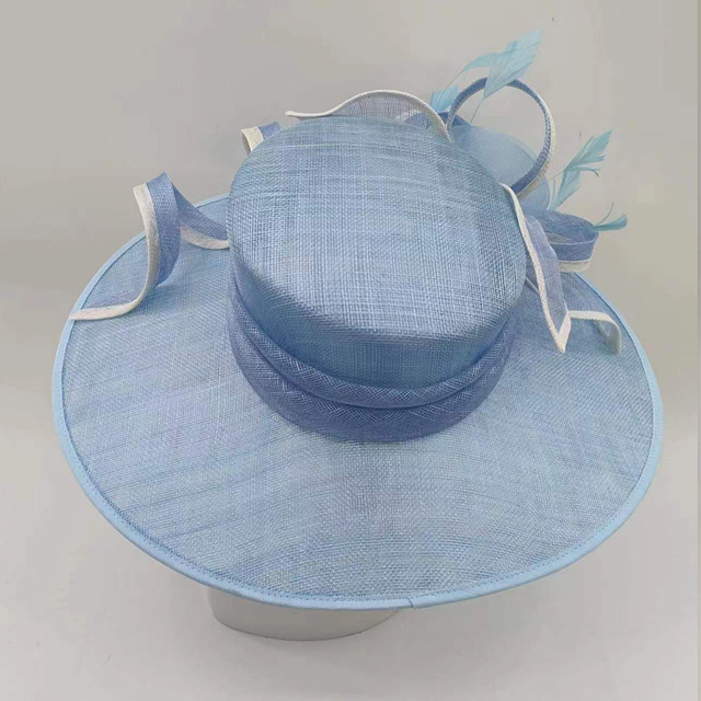 Fashion Sinamay Church Hat Party Wedding Church Bridal Headwear Fascinator Hats Cap